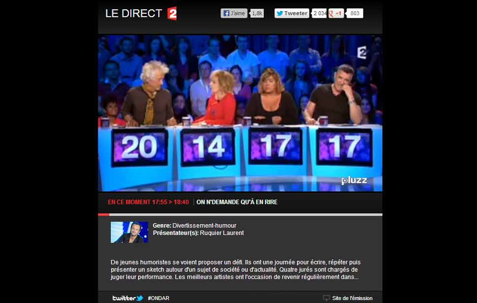 France 2 en live sur internet