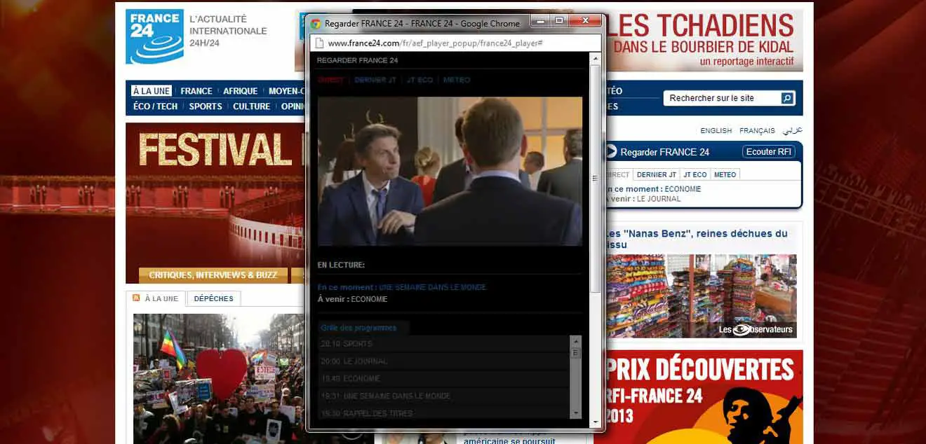 France 24 en live sur internet